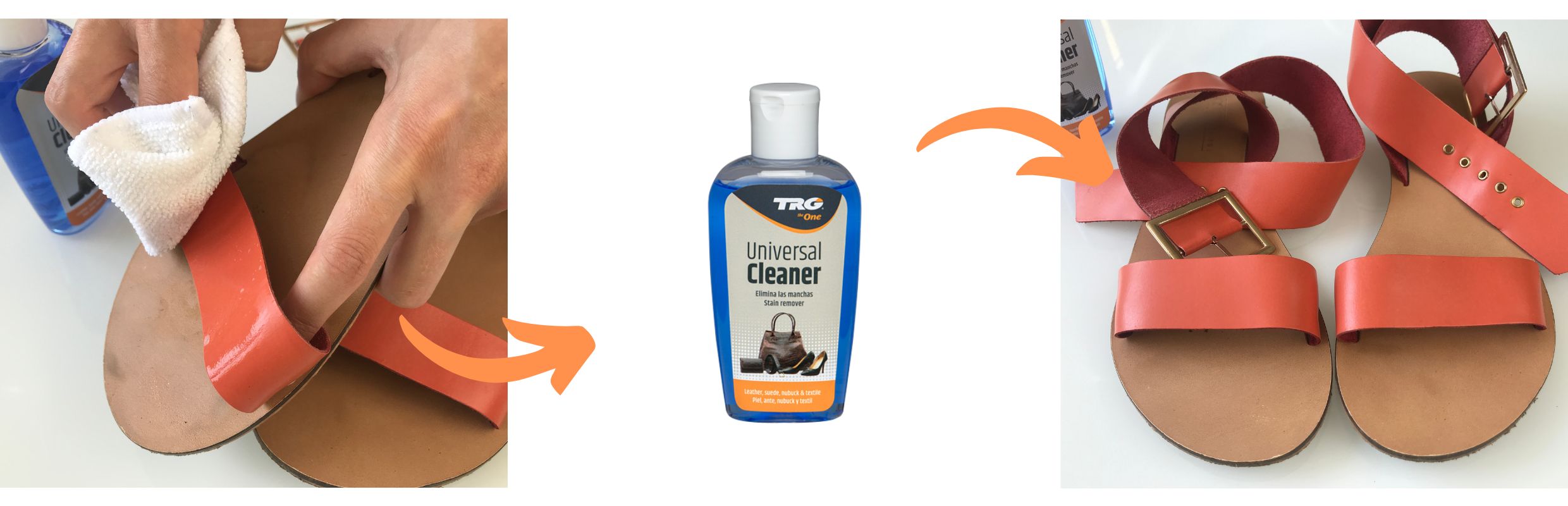 Univerzální čistič Universal Cleaner TRG na kožené sandálky